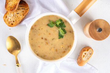 Thick vegan cream soup