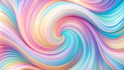 Fototapeta premium Abstract Pastel Swirls A Dreamlike Vortex of Soft Hues and Fluid Forms