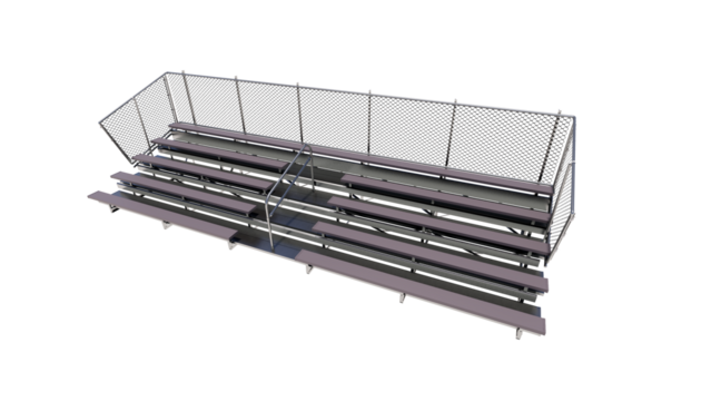 Bleachers isolated on transparent background