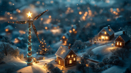 Festive Gingerbread House and Christmas Treats with Warm Holiday Lights