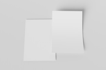 Brochure Flyer Mockup 3D Rendering