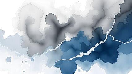 Obraz premium Stormy Seas: Dark grays, blues, and whites blended into a turbulent sea-inspired oil painting background. Generative AI