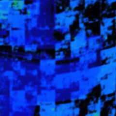 Abstract dark blue grainy gradient background, noise texture