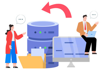 1043 - Database Concept Illustration