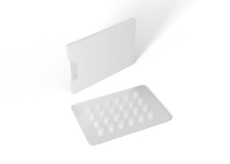 Disease Treatment Blister Pack Mockup