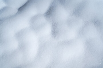Obraz premium Close-up at purify white snowflake with softness surface that the snow falling on ground. Background and texture from nature condition.