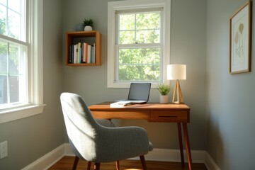 Fototapeta premium Concentrate on private ideas in your creative corner featuring inspiration and tranquility for productivity.