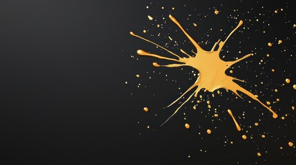 Gold Paint Strokes Delicate gold paint splatters on a black background, creating a sense of elegance and sophistication.