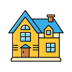 house icon vector illustration, house icon isolated on white