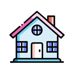 house icon vector illustration, house icon isolated on white