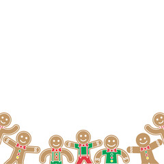 Christmas Gingerbread Footer