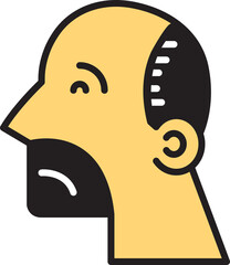 Bald Man Avatar Illustration
