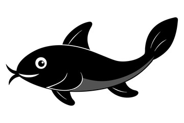 Obraz premium illustration of a catfish on white