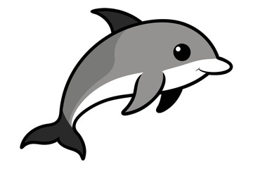 Obraz premium porpoise isolated on white