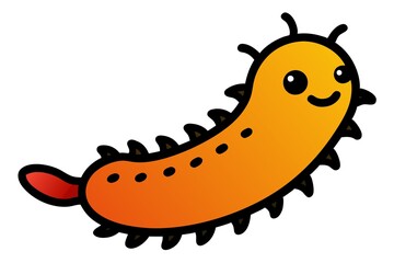 sea cucumber on white background