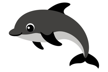 Obraz premium porpoise isolated on white background