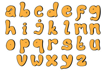 Doodle Alphabet Hand drawn