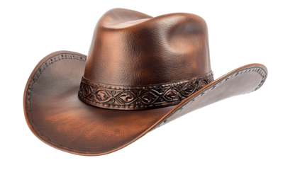 High-Quality PNG of Cowboy hat cut out Isolated on White Background – High Resolution