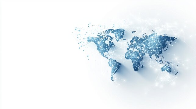 Cybersecurity Shields Shield icon with a world map and network connections, symbolizing global cybersecurity and data protection across international networks.