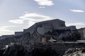 s&egrave;te pointe, courte, &eacute;tang de thau, th&eacute;&acirc;tre de la mer