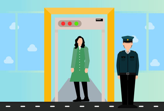 Body Scanner Concept Illustration Stylish and Beautiful