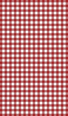 Kariertes Tischdeckenmuster in rot und weiss