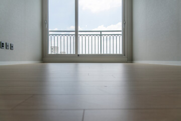 the bedroom interior in the apartment