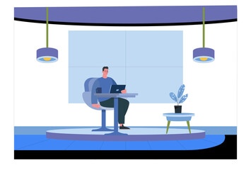 Press Secretary Concept Illustration Stylish and Beautiful