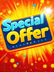 New Year Special Offer Sale Banner for Online Shopping Discounts - End of Year Celebration