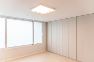 the bedroom interior of the apartment