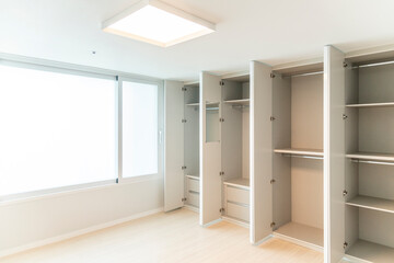the bedroom interior of the apartment