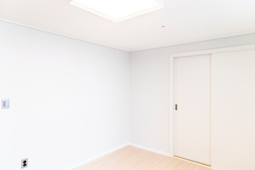 the bedroom interior of the apartment
