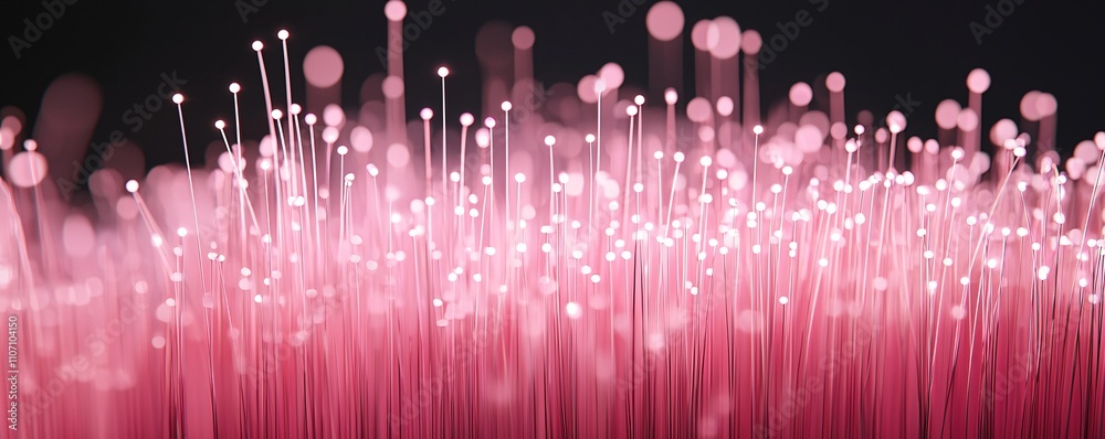 Poster a 3d rendering of global data networks linked by fiber optic systems