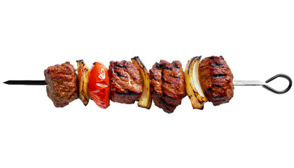 meat kebab on a transparent background