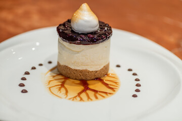 cheesecake in a plate