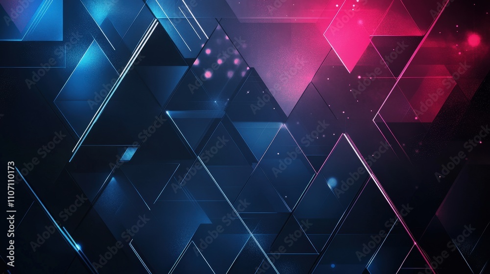 Poster a digital background featuring sharp lines and angular shapes, creating a sense of structure and org