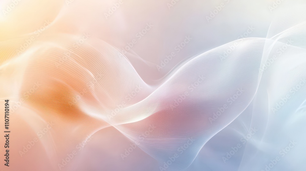 Poster a digital background filled with smooth, flowing patterns and a gradient color scheme