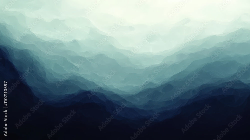 Poster A digital background with a soft, pixelated texture and flowing wave patterns.