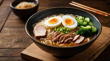 Authentic japan food, ramen, traditional