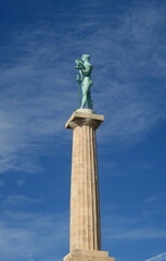 Fototapeta premium Pobednik monument in the Upper Town of the Belgrade Fortress 