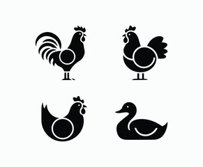 Obraz premium Clean Poultry logo Collection Vector Template