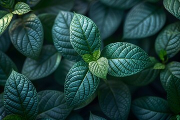 Vibrant Green Leaves Texture for Nature and Botanical Design Projects