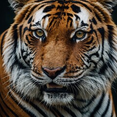 Fototapeta premium Create an abstract piece of art based on a tiger’s stripes.