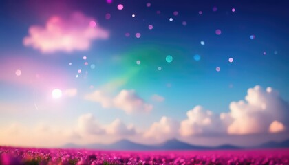 Clear Sky With Soft Fluffy Clouds