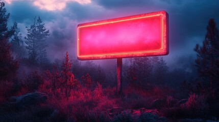 Stylish neon sign on a colorful gradient background with retro aesthetics, ideal for vibrant visuals