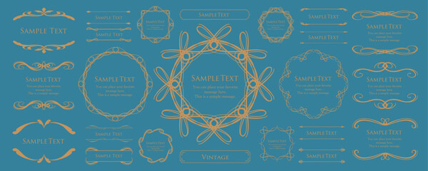 クリスマスフレームデザインセット