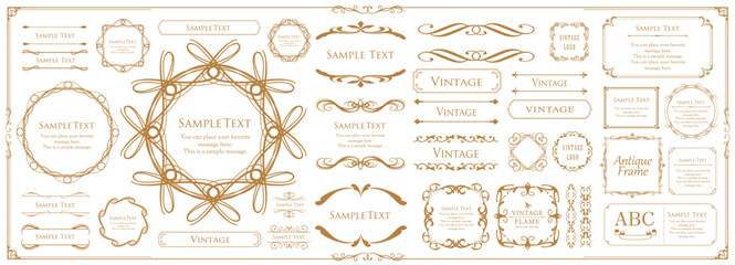 クリスマスフレームデザインセット