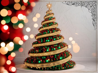 christmas tree with lights