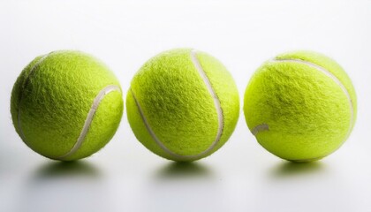 tennis ball on isolated white background