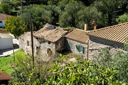 Das Bergdorf Loucha auf Zakynthos
